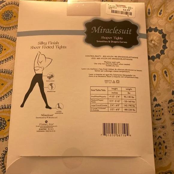 Miraclesuit Sheer Footed Tights in Light Black - Picture 3 of 8